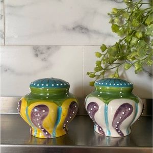 Anthropologie Salt & Pepper Shaker Set